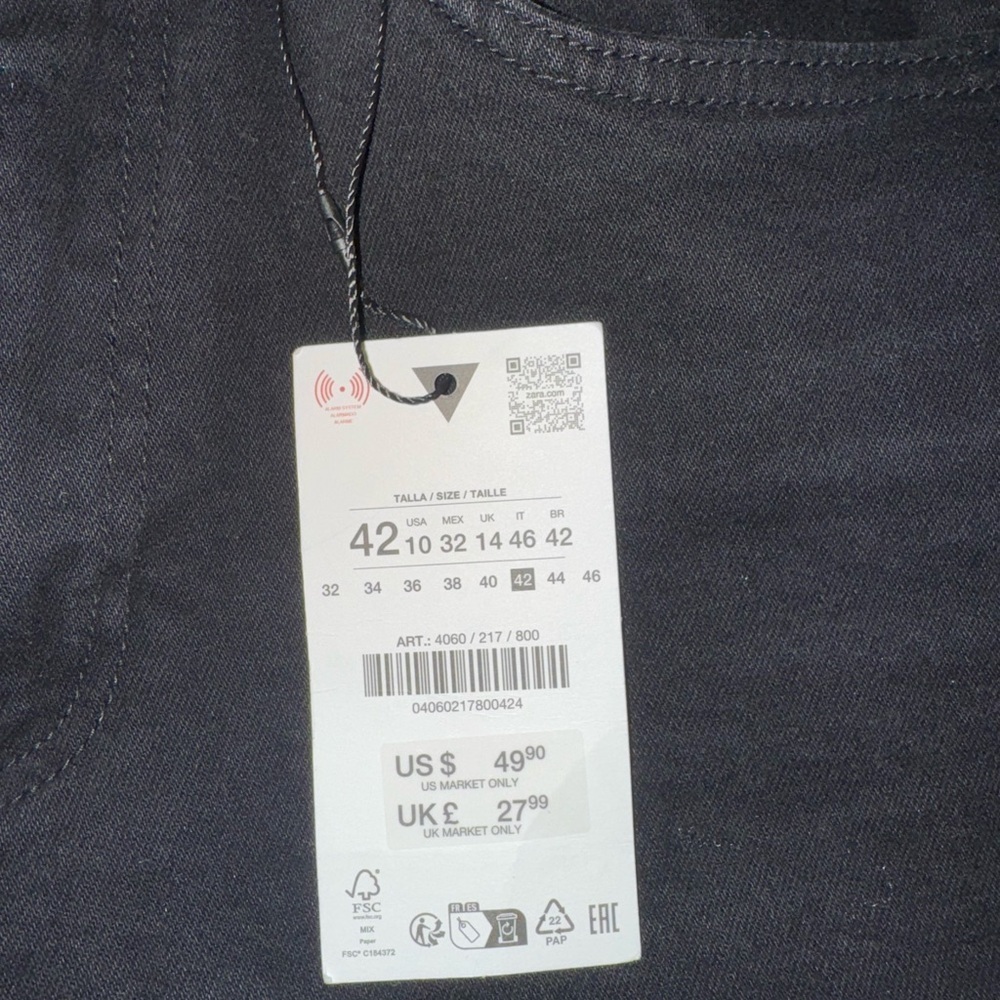 Zara Cropped Flare High Waisted Jeans - Picture 11 of 13